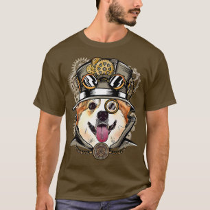 Corgi Dog Mittelalterliches Viktorianisch Gotische T-Shirt