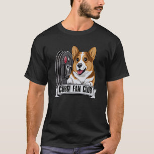 Corgi Dog Niedlich Playful Puppy Corgi Fan Club 4 T-Shirt
