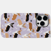 Corgi Dog Paws and Bones Case-Mate iPhone Hülle (Rückseite (Horizontal))