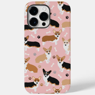 Corgi Dog Paws and Bones Case-Mate iPhone 14 Pro Max Hülle