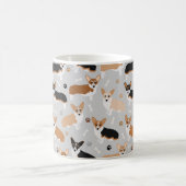 Corgi Dog Paws and Bones Coffee Tasse (Mittel)