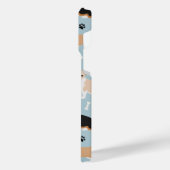 Corgi Dog Paws and Bones iPhone 14 Pro Max Fall Hülle (Linke Seite)