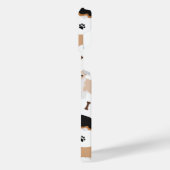 Corgi Dog Paws and Bones iPhone 14 Pro Max Fall Hülle (Linke Seite)