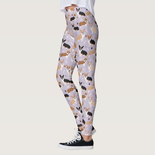 Corgi Dog Paws and Bones Leggings (Links)