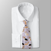 Corgi Dog Paws and Bones Neck Tie Krawatte (Gebunden)