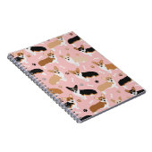 Corgi Dog Paws and Bones Notebook Notizblock (Rechte Seite)