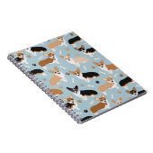 Corgi Dog Paws and Bones Notizblock (Rechte Seite)