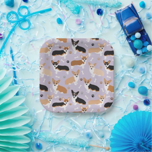 Corgi Dog Paws and Bones Paper Teller (Party)