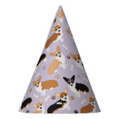 Corgi Dog Paws and Bones Party Hat Partyhütchen (Links)