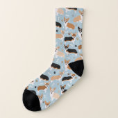 Corgi Dog Paws and Bones Socken (Links - Außen)