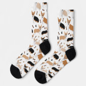 Corgi Dog Paws and Bones Socken (Linkes Detail)