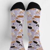 Corgi Dog Paws and Bones Socks Socken (Oben)