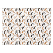 Corgi Dog Paws and Bones Tableclout Tischdecke (Vorderseite (Horizontal))