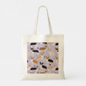 Corgi Dog Paws and Bones Tote Bag Tragetasche (Rückseite)