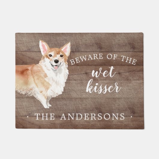 Corgi Dog Personalisiert Door Mat Fußmatte (Vorderseite)