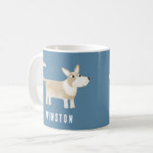 Corgi Dog Personalisiert Kaffeetasse (Vorderseite Links)