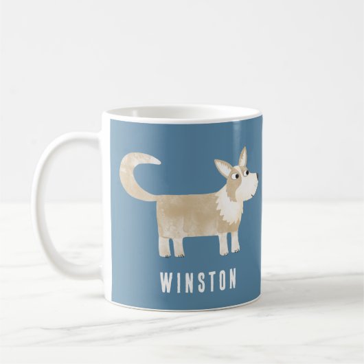 Corgi Dog Personalisiert Kaffeetasse (Links)