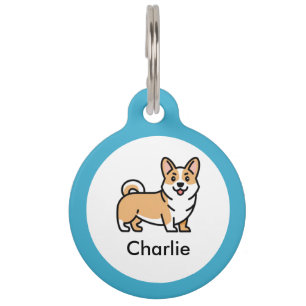 Corgi Dog Personalisiert Pet ID Tag Haustiermarke