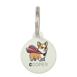 Corgi Dog Personalisiert Pet Name ID Collar Tag Haustiermarke