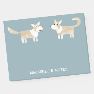 Corgi Dog Personalisiert Post-it Klebezettel
