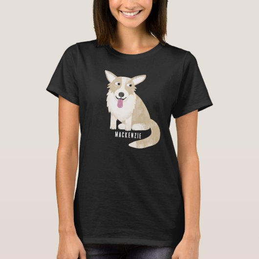 Corgi Dog Personalisiert T - Shirt (Vorderseite)