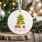 Corgi Dog Personalisiert Weihnachten Keramik Ornament