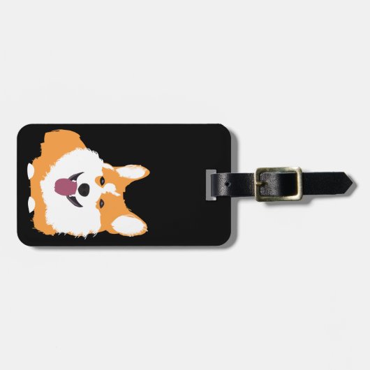 Corgi Dog Pet Gepäckanhänger (Vorderseite horizontal)