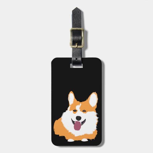 Corgi Dog Pet Gepäckanhänger (Vorderseite vertikal)