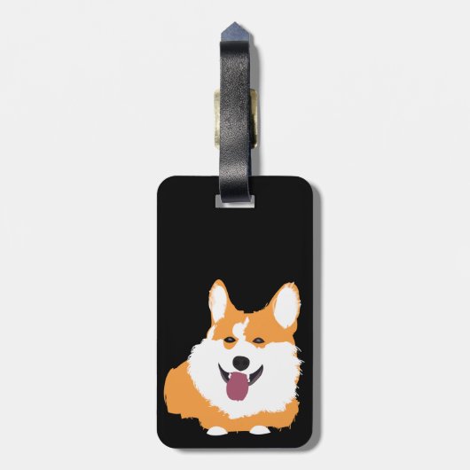 Corgi Dog Pet Gepäckanhänger (Rückseite vertikal)