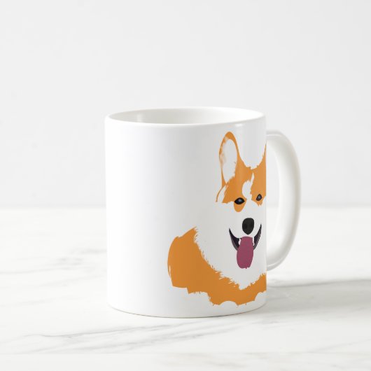 Corgi Dog Pet Kaffeetasse (VorderseiteRechts)