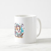 Corgi Dog Pirate Kaffeetasse (VorderseiteRechts)