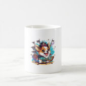 Corgi Dog Pirate Kaffeetasse (Mittel)