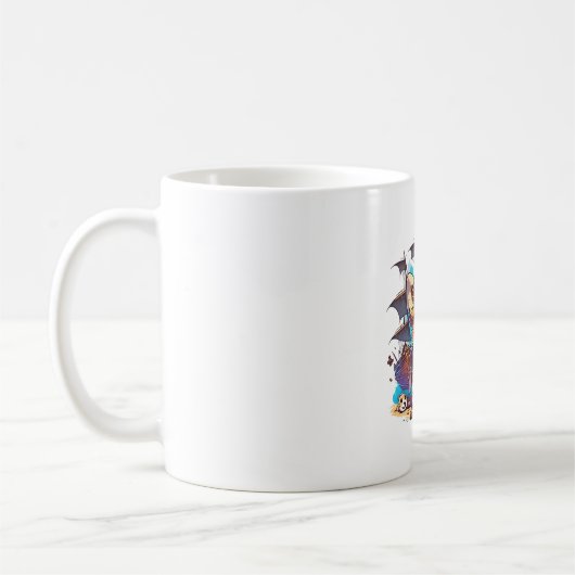 Corgi Dog Pirate Kaffeetasse (Links)