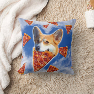 Corgi Dog Pizza essen Kissen