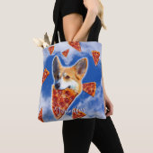 Corgi Dog Pizza essen Tasche (Von Nahem)