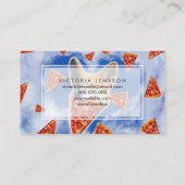 Corgi Dog Pizza essen Visitenkarte (Rückseite)