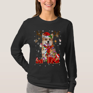Corgi Dog Rentier Weihnachtshundehund T-Shirt