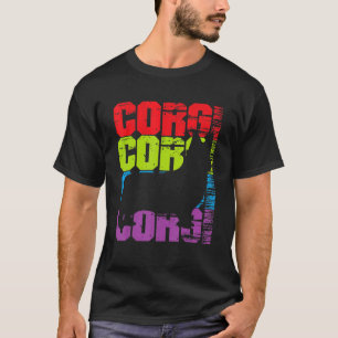 Corgi Dog Retro Vintag 60er 70er Corgi Lieben Eige T-Shirt