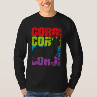 Corgi Dog Retro Vintag 60er 70er Corgi Lieben Eige T-Shirt