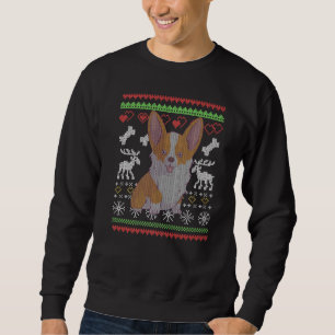 Corgi Dog Santa Claus Ugly Weihnachtsmuster X Mas Sweatshirt
