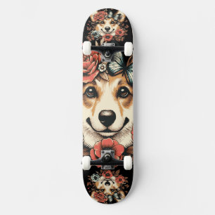 Corgi Dog Skateboard