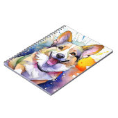 Corgi Dog Spiral Notebook Notizblock (Linke Seite)