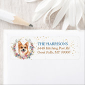 Corgi Dog Spring Blumen Wreath (Insitu)