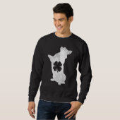 Corgi Dog St Patrick S Day Kleeblatt Clover Irish Sweatshirt (Vorne ganz)