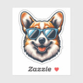 Corgi Dog Sticker (Blatt)