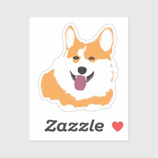 Corgi Dog Tier Aufkleber (Blatt)