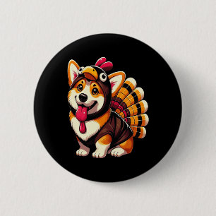 Corgi Dog Türkei Erntedank Kostüme Frauen Männer K Button