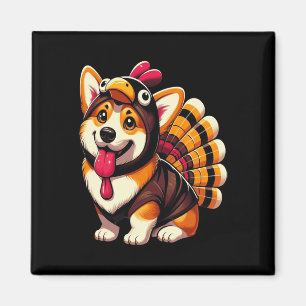 Corgi Dog Türkei Erntedank Kostüme Frauen Männer K Magnet