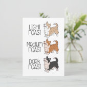 Corgi Dog und Kaffee (Stehend Vorderseite)