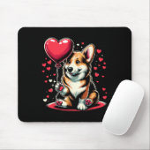 Corgi Dog Valentine's Day Dog Owner Valentine Mousepad (Mit Mouse)